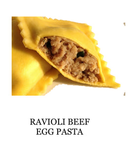 Ravioli Beef Egg Pasta  *NOT AVAILABLE FOR SHIPPING